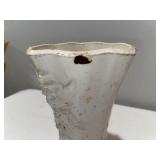 Antique French Cast Iron Urn with Floral Design Antique French Cast Iron Urn with Floral Design