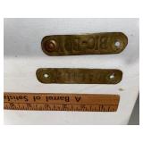 Antique French Stoneware Nameplates  Antique French Stoneware Nameplates