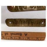 Antique French Stoneware Nameplates  Antique French Stoneware Nameplates