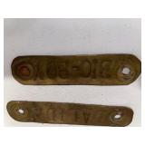 Antique French Stoneware Nameplates  Antique French Stoneware Nameplates