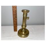 Vintage French Brass Candlestick Holder with Elegant Design Vintage French Brass Candlestick Holder with Elegant Design