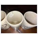 Set of 5 Antique English Ironstone James Keiller & Sons Dundee Marmalade Pots Set of 5 Antique English Ironstone James Keiller & Sons Dundee Marmalade Pots