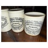 Set of 5 Antique English Ironstone James Keiller & Sons Dundee Marmalade Pots Set of 5 Antique English Ironstone James Keiller & Sons Dundee Marmalade Pots
