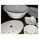 Assorted English Ironstone Bowls, Platter & Inserts Set Assorted English Ironstone Bowls, Platter & Inserts Set