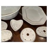 Assorted English Ironstone Bowls, Platter & Inserts Set Assorted English Ironstone Bowls, Platter & Inserts Set