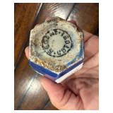 Lot of 3 Blue & White English Ironstone Vases - Includes Polish Vase Lot of 3 Blue & White English Ironstone Vases - Includes Polish Vase