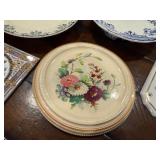 English Ironstone Stamped Decorative Plate and Wall Plaque Collection - Floral Designs English Ironstone Stamped Decorative Plate and Wall Plaque Collection - Floral Designs