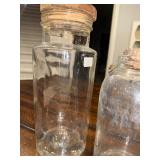 Vintage French Pickle Jars with Cork Lids - Set of 2 Vintage French Pickle Jars with Cork Lids - Set of 2