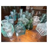 Antique English Assorted Glass Bottles Collection - 20 Pieces Antique English Assorted Glass Bottles Collection - 20 Pieces