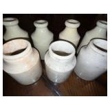 Lot of 7 Antique English Ironstone Jugs with Crackle Glaze Lot of 7 Antique English Ironstone Jugs with Crackle Glaze