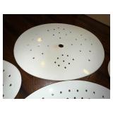 Lot of 5 Antique English Irosntone Colander Plates Lot of 5 Antique English Irosntone Colander Plates