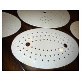 Lot of 5 Antique English Irosntone Colander Plates Lot of 5 Antique English Irosntone Colander Plates
