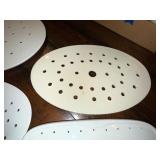 Lot of 5 Antique English Irosntone Colander Plates Lot of 5 Antique English Irosntone Colander Plates