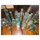 Antique English Glass Bottles and Jars Collection - Assorted Shapes and Sizes Antique English Glass Bottles and Jars Collection - Assorted Shapes and Sizes