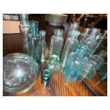 Antique English Glass Bottles and Jars Collection - Assorted Shapes and Sizes Antique English Glass Bottles and Jars Collection - Assorted Shapes and Sizes