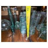 Antique English Glass Bottles and Jars Collection - Assorted Shapes and Sizes Antique English Glass Bottles and Jars Collection - Assorted Shapes and Sizes