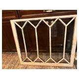 Vintage Geometric Design Window Frame - Architectural Salvage Vintage Geometric Design Window Frame - Architectural Salvage