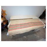 Vintage European Grain Sacs with Colorful Stripes Vintage European Grain Sacs with Colorful Stripes