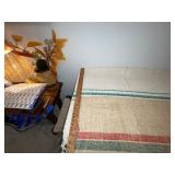 Vintage European Grain Sacs with Colorful Stripes Vintage European Grain Sacs with Colorful Stripes