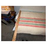 Vintage European Grain Sacs with Colorful Stripes Vintage European Grain Sacs with Colorful Stripes