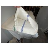 Vintage European Grain Sacs with Colorful Stripes Vintage European Grain Sacs with Colorful Stripes