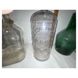 Set of 4 Vintage Glass Bottles - Assorted Shapes & Colors Set of 4 Vintage Glass Bottles - Assorted Shapes & Colors