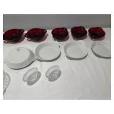 Mixed Lot of Apilco Porcelain and Glassware - Bowls, Dishes & Stands Mixed Lot of Apilco Porcelain and Glassware - Bowls, Dishes & Stands