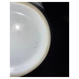 Set of 4 Graduated Vintage French White Ceramic Lion Head Soup Bowls Set of 4 Graduated Vintage French White Ceramic Lion Head Soup Bowls