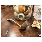 Vintage Collectibles Lot: Figurines, Glass Jar, and Kitchen Decor Vintage Collectibles Lot: Figurines, Glass Jar, and Kitchen Decor