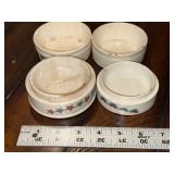 Set of 4 Antique Ironstone Patriotic Themed Stackable Ceramic pots Set of 4 Antique Ironstone Patriotic Themed Stackable Ceramic pots