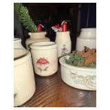 Vintage Holiday-Themed Pottery Collection with Festive Designs Vintage Holiday-Themed Pottery Collection with Festive Designs