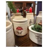 Vintage Holiday-Themed Pottery Collection with Festive Designs Vintage Holiday-Themed Pottery Collection with Festive Designs