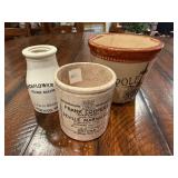 Antique English Advertising Pots Collection: Blanchflower, Frank Cooper Antique English Advertising Pots Collection: Blanchflower, Frank Cooper