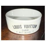 Antique French Louis Vuitton Ceramic Dish - Rue Scribe Paris Small Container Antique French Louis Vuitton Ceramic Dish - Rue Scribe Paris Small Container