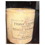 Antique English Advertising Stoneware Pots - Harrison & Co Invalid Jelly & Frank Cooper Marmalade Antique English Advertising Stoneware Pots - Harrison & Co Invalid Jelly & Frank Cooper Marmalade