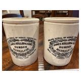 Pair of Antique English Advertising James Keiller & Sons Dundee Marmalade Pots Pair of Antique English Advertising James Keiller & Sons Dundee Marmalade Pots