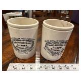 Pair of Antique English Advertising James Keiller & Sons Dundee Marmalade Pots Pair of Antique English Advertising James Keiller & Sons Dundee Marmalade Pots