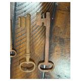 Antique Skeleton Keys Set of 6 Antique Rusted Patina Antique Skeleton Keys Set of 6 Antique Rusted Patina