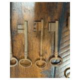Antique Skeleton Keys Set of 6 Antique Rusted Patina Antique Skeleton Keys Set of 6 Antique Rusted Patina