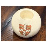 Antique Ceramic Cambridge Match Holder and Striker Crested with Coat of Arms Design Antique Ceramic Cambridge Match Holder and Striker Crested with Coat of Arms Design