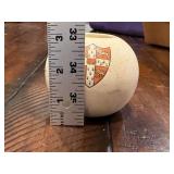 Antique Ceramic Cambridge Match Holder and Striker Crested with Coat of Arms Design Antique Ceramic Cambridge Match Holder and Striker Crested with Coat of Arms Design