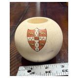 Antique Ceramic Cambridge Match Holder and Striker Crested with Coat of Arms Design Antique Ceramic Cambridge Match Holder and Striker Crested with Coat of Arms Design