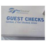 Case of Pro Source Guest Checks Car... Case of Pro Source Guest Checks Car...