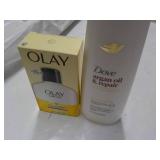 Olay Moisturizer and Dove Argan Oil... Olay Moisturizer and Dove Argan Oil...