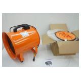Axial Portable Ventilation Fan & 10 Meter Flexible Duct