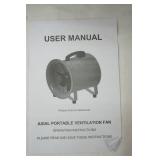 Axial Portable Ventilation Fan & 10 Meter Flexible Duct