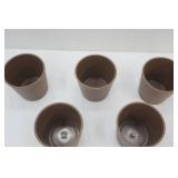 Aesthetic Plastic Containers (5ct) 6"H by 6.3" diameter