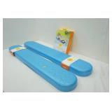 (2ct) Foam Floats 45"x7"x2.5" & (1ct) Hammock Pool Float