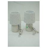 Table Lamp Pair 10.5" tall