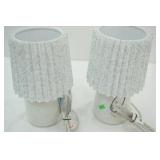 Table Lamp Pair 10.5" tall